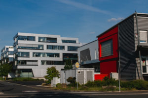 Headquarters of the s.Oliver fashion manufacturer in Rottendorf near Würzburg Headquarters of the s.Oliver fashion manufacturer in Rottendorf near Würzburg