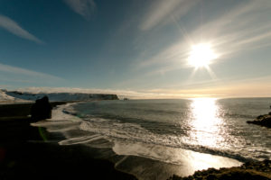 Black Sand Beach, Vik, Island, Kirkjufjara Beach Black Sand Beach, Vik, Island, Kirkjufjara Beach