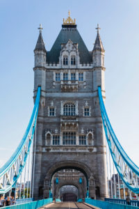 England, London, Tower Bridge and Empty Road England, London, Tower Bridge and Empty Road