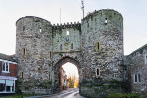 England, East Sussex, Rye, The Medieval Landgate dated 1330 England, East Sussex, Rye, The Medieval Landgate dated 1330