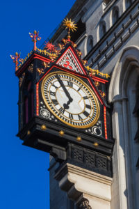 England, London, Holborn, The Strand, The Royal Courts of Justice, The Clock England, London, Holborn, The Strand, The Royal Courts of Justice, The Clock