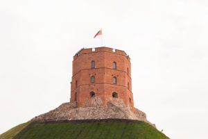 Gediminas-Turm der Oberen Burg, Vilnius, Litauen Gediminas-Turm der Oberen Burg, Vilnius, Litauen