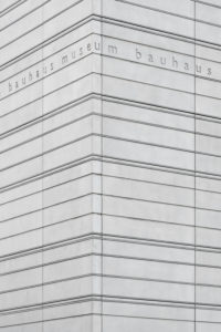 Bauhaus Museum Weimar, detail of the facade, Weimar, Thuringia, Germany