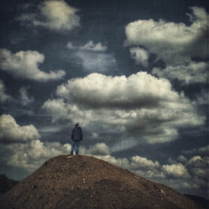 Man on hill