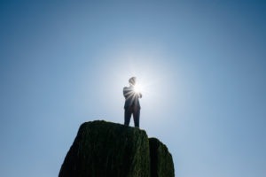 Businessman figurine standing