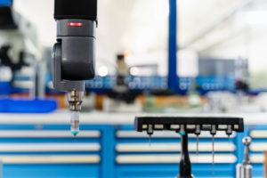 Germany, Close-up of three dimensional measuring machine Germany, Close-up of three dimensional measuring machine