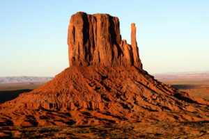 USA, West Mitten Butte at dusk USA, West Mitten Butte at dusk