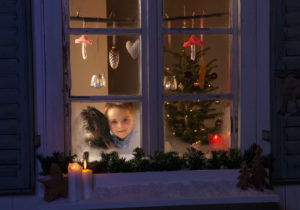 Germany, Boy waiting for santa claus Germany, Boy waiting for santa claus