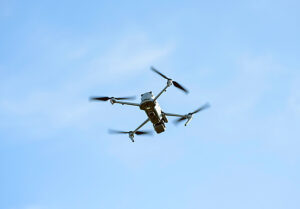 Drone flying in air defence exercise for Nato operations