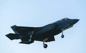 F-35 stealth fighter jet during a NATO exercise by the US Air Force