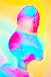 Pastel colors swirl into a beautiful abstract design
