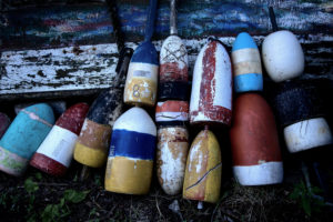 The USA, Massachusetts, Rockport, lobster buoys The USA, Massachusetts, Rockport, lobster buoys