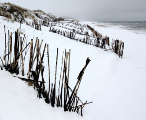The North Sea, island, Sylt, winter scene The North Sea, island, Sylt, winter scene
