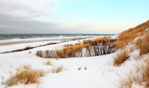 The North Sea, island, Sylt, winter scene The North Sea, island, Sylt, winter scene