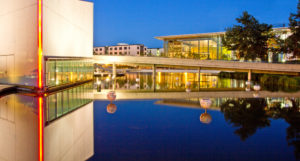 Wolfsburg, Autostadt, night photography, architecture, water reflexion, Wolfsburg, Autostadt, night photography, architecture, water reflexion,