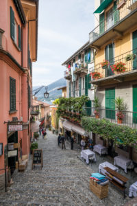 Street 'Salita Serbelloni' with shops and restaurants, Bellagio, Lake Como, Province of Como, Lombardy, Northern Italy, Italy, Southern Europe, Europe Street 'Salita Serbelloni' with shops and restaurants, Bellagio, Lake Como, Province of Como, Lombardy, Northern Italy, Italy, Southern Europe, Europe