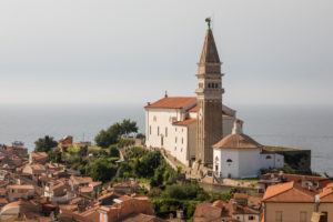 Kathedrale St. Georg, Piran, Region Primorska, Halbinsel Istrien, Slowenien Kathedrale St. Georg, Piran, Region Primorska, Halbinsel Istrien, Slowenien