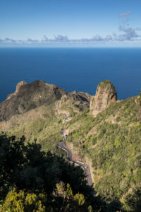 Road to Taganana and the Atlantic Ocean, Tenerife, Canary Islands, Spain Road to Taganana and the Atlantic Ocean, Tenerife, Canary Islands, Spain