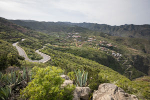 View of the Teno Mountains with the village of Terra del Trigo, Tenerife, Canary Islands, Spain View of the Teno Mountains with the village of Terra del Trigo, Tenerife, Canary Islands, Spain