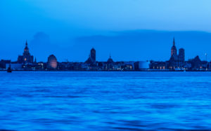 Stralsund, Mecklenburg-Western Pomerania, Germany, town view, dusk, Stralsund, Mecklenburg-Western Pomerania, Germany, town view, dusk,