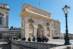 Montpellier, Herault, France, Arc de Triomphe Porte du Peyrou, Languedoc-Roussillon region Montpellier, Herault, France, Arc de Triomphe Porte du Peyrou, Languedoc-Roussillon region