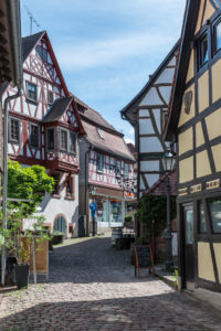 Michelstadt, Hessen, Deutschland, Strasse in der Altstadt von Michelstadt, Naturpark Bergstraße-Odenwald, Michelstadt, Hessen, Deutschland, Strasse in der Altstadt von Michelstadt, Naturpark Bergstraße-Odenwald,