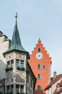 Germany, Baden-Wuerttemberg, Lake Constance, Meersburg, building on the market square Germany, Baden-Wuerttemberg, Lake Constance, Meersburg, building on the market square