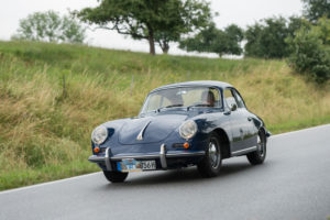 Bad König, Hesse, Germany, Porsche 356 SC, built in 1964, 1582 cc, 95 hp at the classic festival. Bad König, Hesse, Germany, Porsche 356 SC, built in 1964, 1582 cc, 95 hp at the classic festival.
