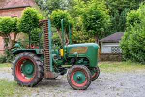 Breuberg, Hessen, Germany. Holder tractor type B 12, year of construction 1955, 12 HP, displacement 604 ccm. Breuberg, Hessen, Germany. Holder tractor type B 12, year of construction 1955, 12 HP, displacement 604 ccm.
