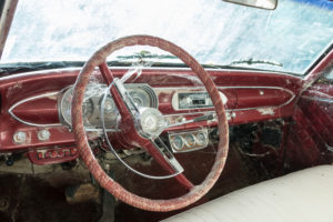 Wreckage of an old Chevrolet, detail. Wreckage of an old Chevrolet, detail.