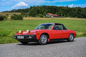 Bad König, Hessen, Germany, Classic car festival, VW-Porsche 914, year of construction 1970,vw-porsche 914, 80PS, 1700ccm, Bad König, Hessen, Germany, Classic car festival, VW-Porsche 914, year of construction 1970,vw-porsche 914, 80PS, 1700ccm,