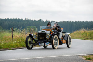 Bad König, Hesse, Germany, Ford T Speedster, built in 1921, 2.9 liter displacement, 20 hp at the classic car festival. Bad König, Hesse, Germany, Ford T Speedster, built in 1921, 2.9 liter displacement, 20 hp at the classic car festival.