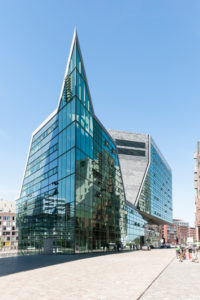 Modern architecture, Westerdok, Amsterdam, Netherlands Modern architecture, Westerdok, Amsterdam, Netherlands