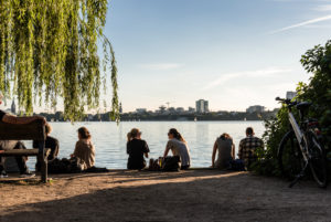 Late summer in Hamburg, Aussenalster, Hamburg, Germany Late summer in Hamburg, Aussenalster, Hamburg, Germany