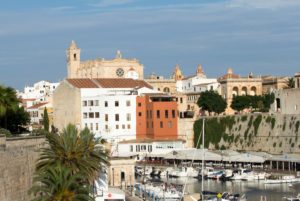 Old port with cathedral, Ciutadella, Menorca Old port with cathedral, Ciutadella, Menorca