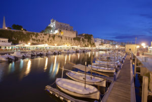 Old port with town hall, Ciutadella, Menorca Old port with town hall, Ciutadella, Menorca