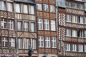 Half-timbered house, old town, Rennes France, France Half-timbered house, old town, Rennes France, France