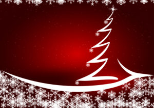 Christmas tree, snow, snow crystals, illustration Christmas tree, snow, snow crystals, illustration