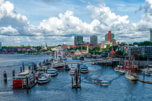 LandungsbrĂĽcken and HafenCity, Hamburg, Germany LandungsbrĂĽcken and HafenCity, Hamburg, Germany