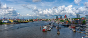 LandungsbrĂĽcken and HafenCity, Hamburg, Germany LandungsbrĂĽcken and HafenCity, Hamburg, Germany