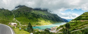 Cow, roadside, Vermuntstausee (reservoir), Austria, Vorarlberg, Silvretta, Cow, roadside, Vermuntstausee (reservoir), Austria, Vorarlberg, Silvretta,