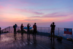 Bildagentur Mauritius Images Sunrise On The Penang Hill Georgetown Penang Malaysia The Sun Light Colours Panorama