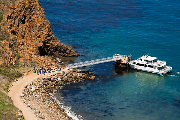 Bildagentur mauritius images Island Packers boat at the