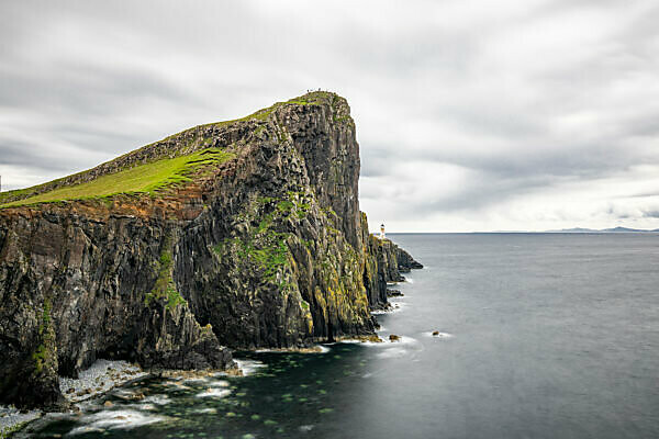 Bildagentur Mauritius Images View Of The Neist Point Lighthouse On The Atlantic Coast On The Isle Of Skye