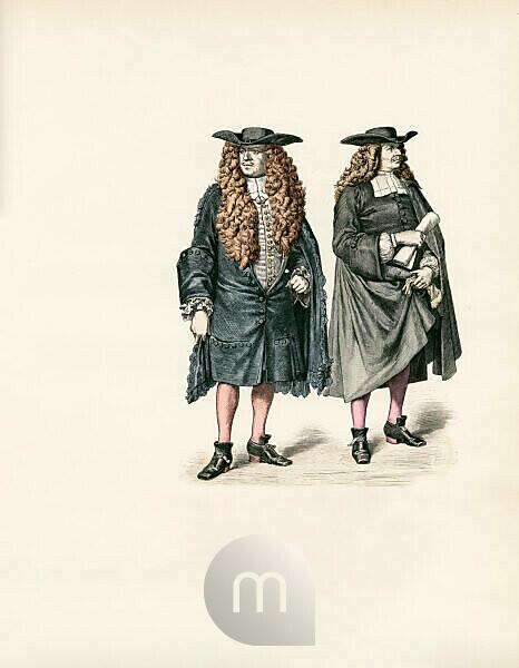 1880 Braun Costume Print 16th Century Germany Dress Councilman
