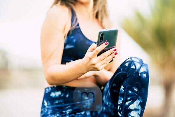 Fotografia do Stock: Happy woman, fitness and portrait smile sitting in  sportswear isolated on a transparent PNG background. Stylish, fit and young  trendy female athlete model relaxing on break in sports style