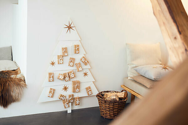 Self-made Advent calendar, Still life Christmas