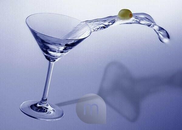 Moon Shape Horn Shaped Cocktail Martini Glass