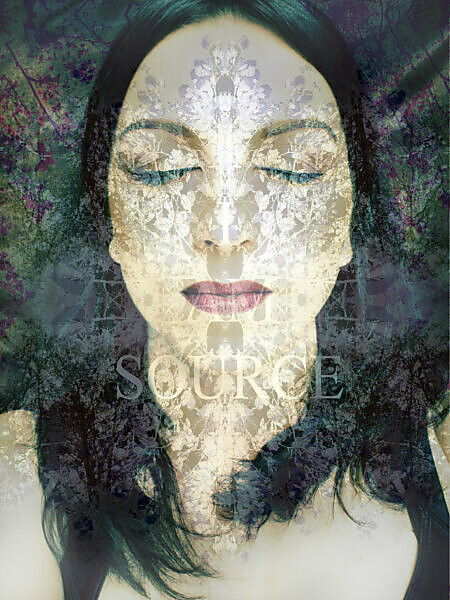 Bildagentur Mauritius Images Photomontage Woman S Face Flower Mandala Lettering I Am Source