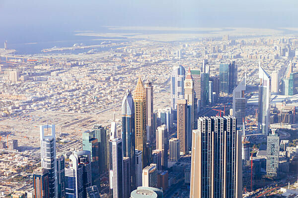 Bildagentur Mauritius Images Dubai Skyline From Above